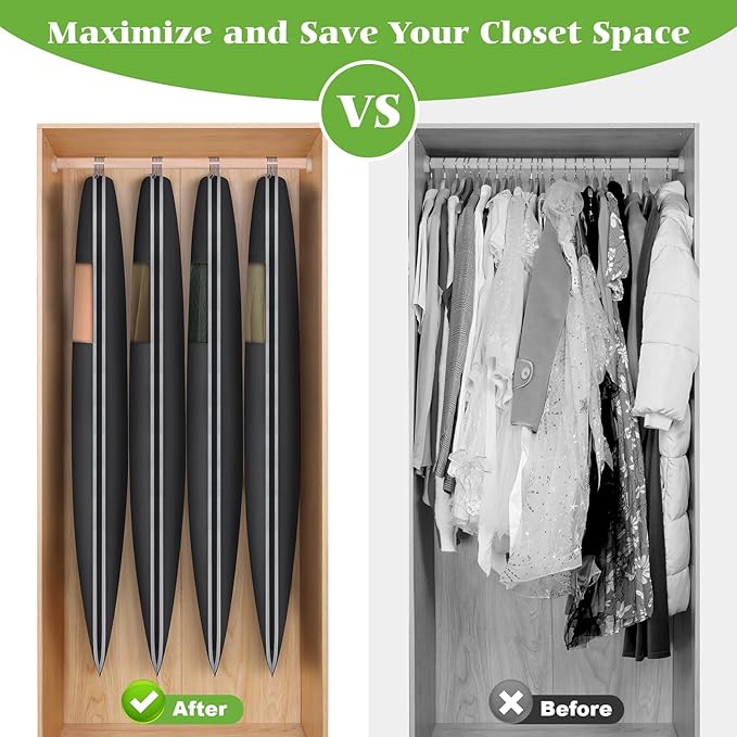 KEEGH Space Saving Hanging Garment Bag with Self Compression Zipper, 50 Inch Garment Bags for Hanging Clothes with Clear Window, Suit Bags for Closet Storage (2 Pack)