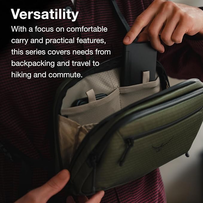Osprey Archeon Commuter Chest Rig Bag, Black