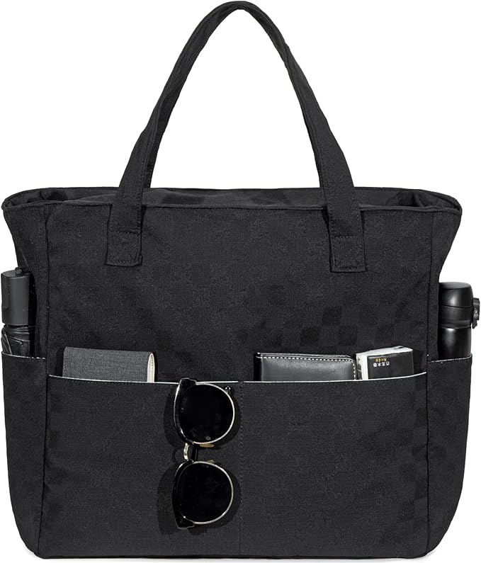 LEDAOU Beach Bag Waterproof Sandproof Women Tote Bag Pool Bag with Zipper for Gym Grocery Travel with Wet Pocket