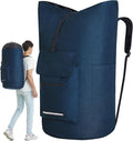 Laundry Backpack Heavy Duty, 115L Extra Large Laundry Bag with Straps, Dorm Room Essential for Guys, Backpack Laundry Bags with 4 Pockets, Laundry Hamper Bags for College Dorm, Apartment, Laundromat
