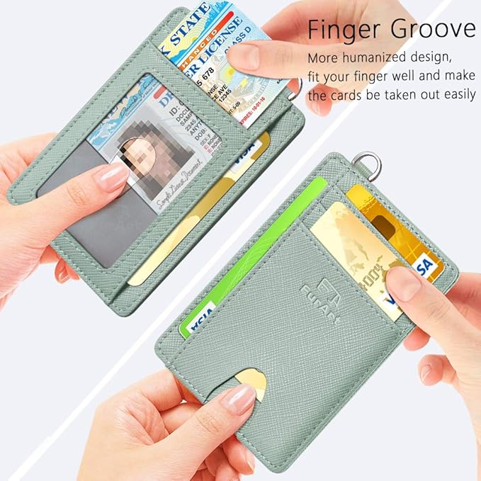 FurArt Slim Minimalist Wallet, Front Pocket Wallets, RFID Blocking, Credit Card Holder for Men & Women