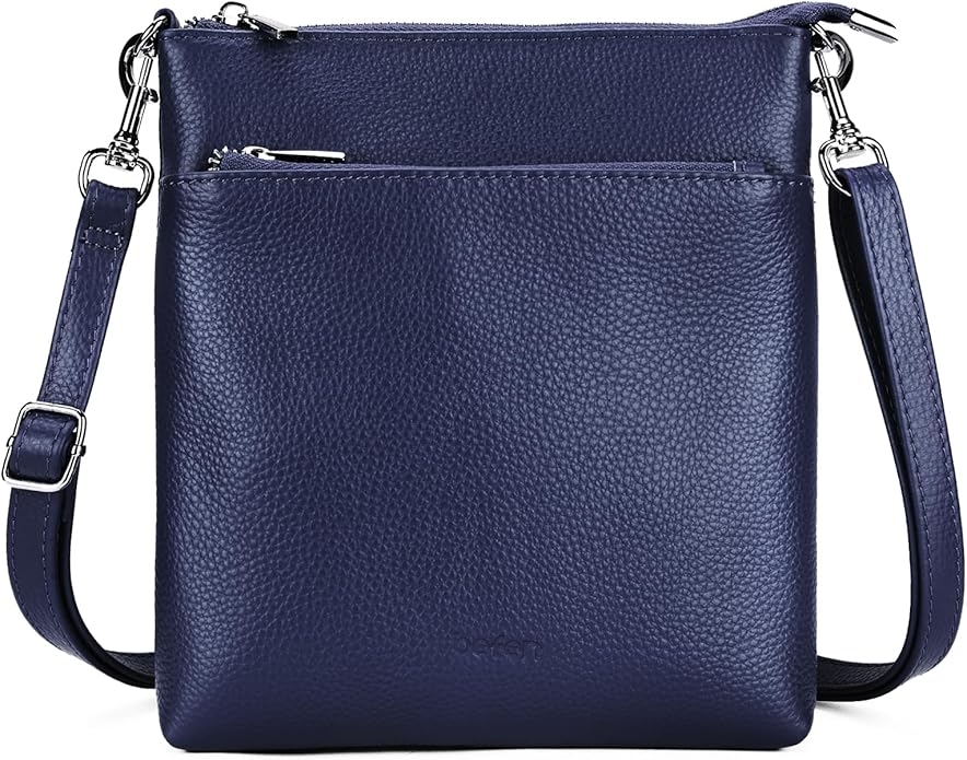 befen Genuine Leather Small Crossbody Purses for Women Travel Cross Body Bags Lightweight with Adjustable Shoulder Strap