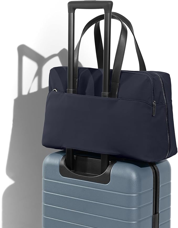 Away Everywhere Bag, Padded Laptop Sleeve, Water Resistant For Every Day Use, Removable Shoulder Strap, Daily Work Bag, Travel Essential Approved Personal Item, Navy Blue