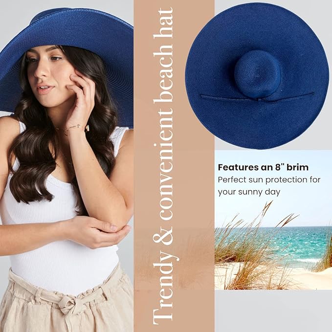 San Diego Hat Company Women's Ultrabraid X-Large Brim Hat, Adjustable Sun Hat with UPF 50+