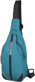 WATERFLY Small Crossbody Sling Backpack Anti Theft Backpack for Traveling Chest Shoulder Bag