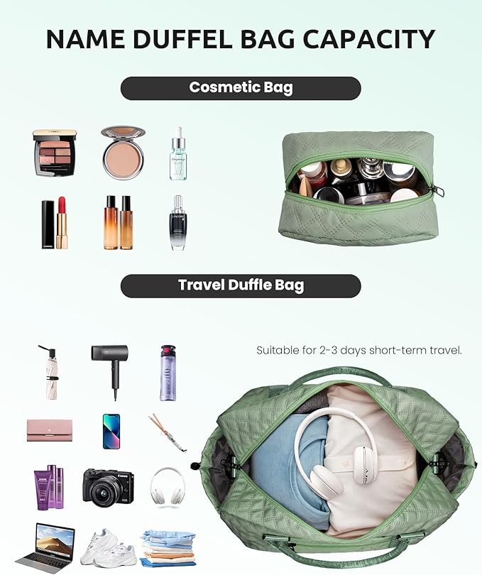 Gifts for Preteeens Girls 10-13-Initial Girl Travel Bag with Shoe Compartment, Weekender Bags for Women, Overnight Bag for Women, Travel Bag with Makeup Bag (Letter T)
