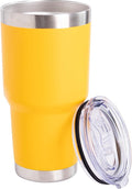 NORDAY | Tumbler with Lid - 30oz - Yellow Insulated Tumbler - Stainless Steel Tumblers - Double Wall Vacuum Insulated Travel Coffee Mug for Car Cup Holder - Keeps Temperature for 24hr - Anti Spill Lid