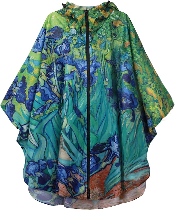 SaphiRose Unisex Rain Poncho Raincoat Hooded for Adults Women with Pockets