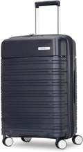 Samsonite Elevation Plus - Carry-On Hardside Luggage - Scratch Resistant Polypropylene Shell, RightHeight™ Adjustable Handle, Integrated AirTag Holder, TSA Lock, WetPak™ Compartment - Midnight Blue