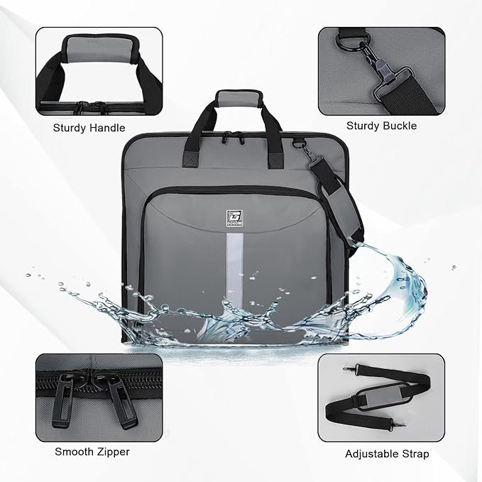 Garment Bags for travel,Hanging clothes Bag for Men Women,Suit Bags with Shoulder Strap,Wedding dress/shirt carry on luggage with fence hook,Wrinkle Free foldable duffle bag,Waterproof luux travel bag