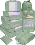 BAGAIL 6 Set/8 Set/10 Set Packing Cubes Various Sizes Packing Organizer for Travel Accessories Luggage Carry On Suitcase
