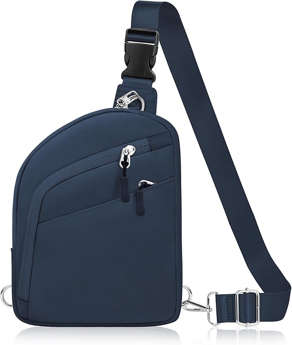 TOPEAST Anti Theft Crossbody Bag for Women Men, Small Sling Bag Crossbody Bags for Women Travel Sport Hiking Workout