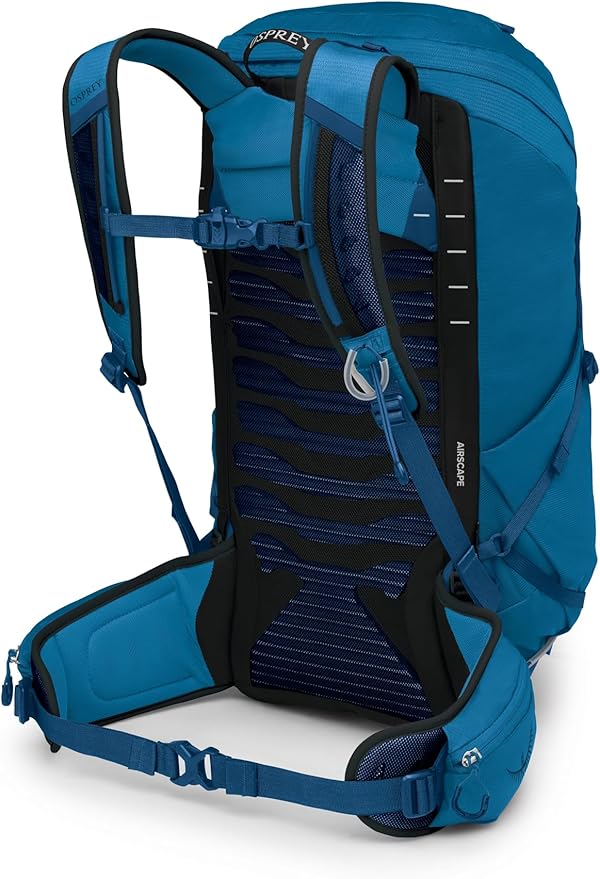 Osprey Talon 26L Men's Lightweight Hiking Backpack with Hipbelt, Scoria Blue/Night Shift
