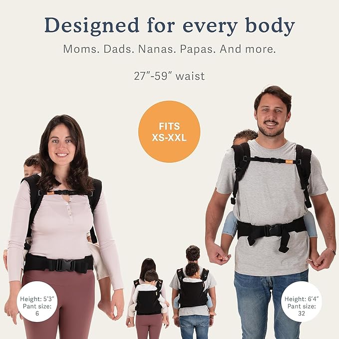 Beco Toddler Carrier with Extra Wide Seat, 100% Cotton - Backpack Style and Front-Carry, Lightweight & Breathable, Toddler Sling Carrier 20-60 lbs (Ecru)
