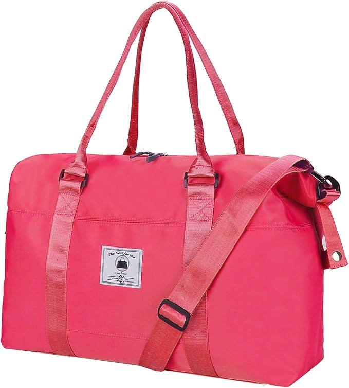 Travel Duffle Bag, Waterproof Sport Tote Gym Bag for Women Men, Overnight Weekender Carry On Bag with Wet Pocket