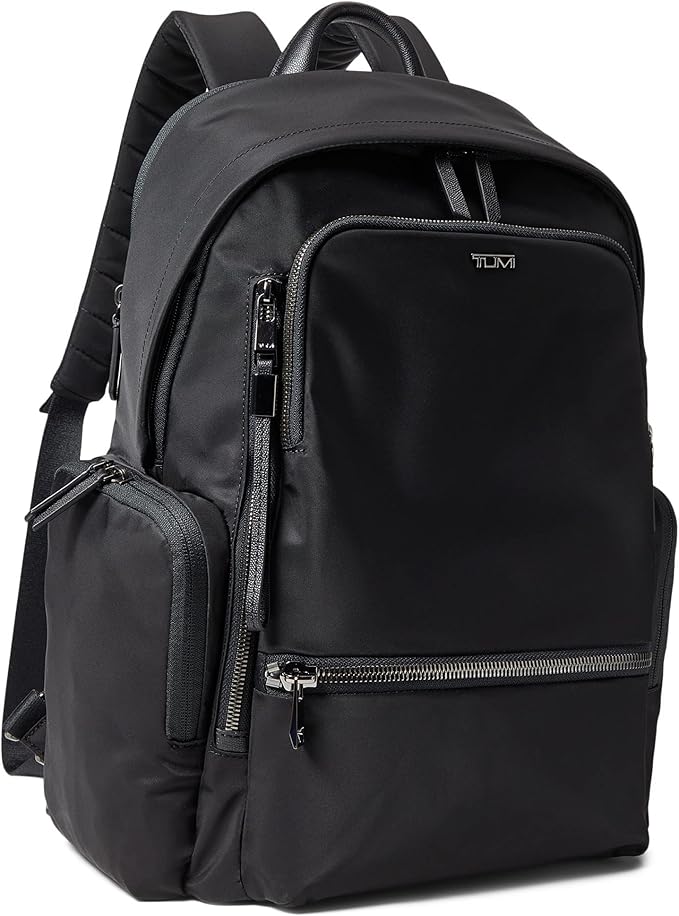 TUMI - Voyageur Celina Backpack - Women's Work and Travel Bag - 16.0" X 10.6" X 6.5" - Holds Up to 16" Laptop - Black & Gunmetal Hardware