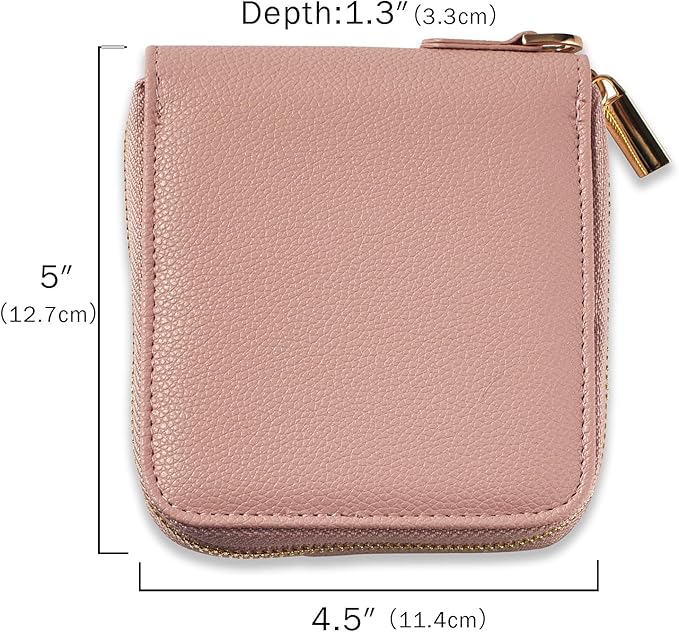 Travel Jewelry Organizer Case - for Tangle-Free Necklaces, Earrings, Rings, Bracelets Storage, Travel Essentials, Fashion Portable Jewelry Travel bags for Women - Small Macaron Pink