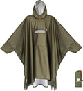 ANYOO Hooded Rain Poncho for Adults Waterproof Lightweight Rain Coat for Men Women Reusable Rain Jacket for Emergency Outdoor
