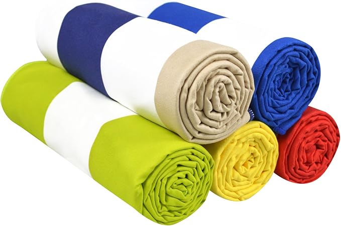 Your Choice Microfiber Quick Dry Sand-Free Beach Towel for Adults & Kids (67x35 Inch, 60x30 Inch) - Oversized, Compact, Lightweight, Absorben