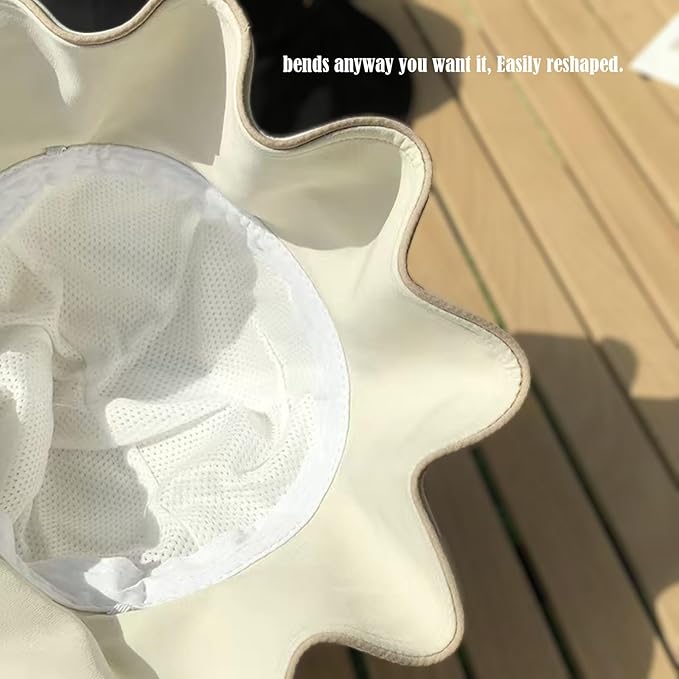Wide Brim Hats for Woman Foldable Hats Sun Hats for Women uv Protection Bowknot Bucket hat Adjustable hat with Ponytail Hole
