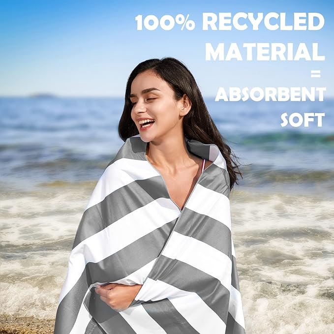 Your Choice Microfiber Quick Dry Sand-Free Beach Towel for Adults & Kids (67x35 Inch, 60x30 Inch) - Oversized, Compact, Lightweight, Absorben