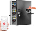 WeHere 56 Keys Lock Box, Key Cabinet with Key Drop Slot, APP Bluetooth/OTP/Wi-Fi, Fixed Code/Key Unlock, Large Key Return Box for Hotel,Car Dealerships,Realtors,Office,School