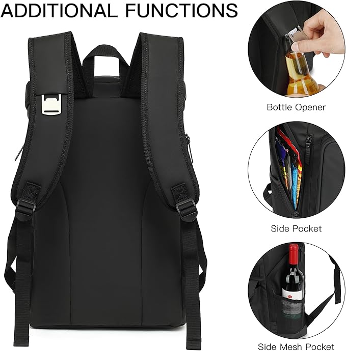 TUGUAN Cooler Backpack 36 Cans Insulated Leak Proof Lightweight Lunch Backpack for Men Work Portable Travel Thermal Bag Compartment Camping Hiking Beach Pincnic Cooler for Women