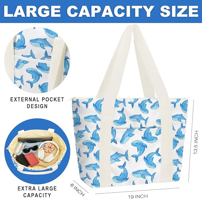 Beach Bags Wet Bag for Swimsuit Tote Bag for Friends Travel Gifts, Aloha Bags Waterproof Vacation Essential