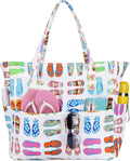 Waterproof Beach Tote Pool Bags for Women Ladies Extra Large Gym Tote Carry On Bag With Wet Compartment for Weekender Travel