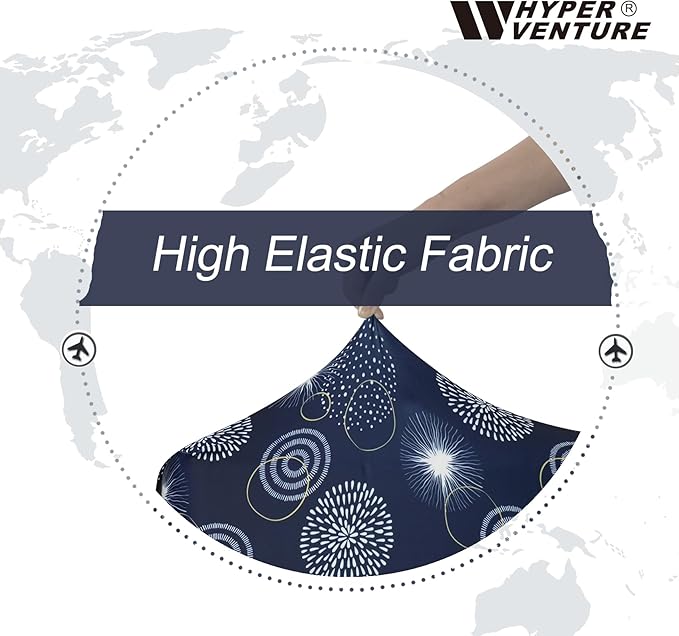 HYPER VENTURE Washable Luggage Cover - Fashion Suitcase Protector Fits 27-30 Inch Luggage (Sparkler, L)