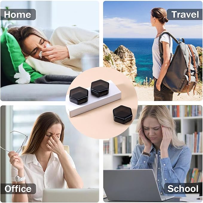Small Pill Case Travel Pill Box Cute Pill Organizer for Purse Portable Daily Medicine Organizer 1 Compartment Pill Holder for Vitamins, Fish Oil, Supplements