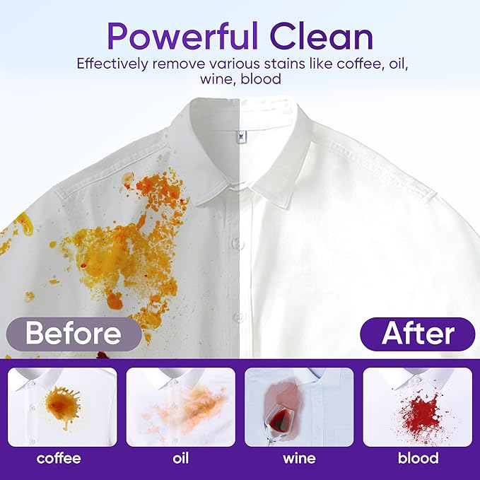 Lavender Laundry Detergent Sheets Travel Eco-friendly 300 Loads Fisroa Clothes Washing Detergent Sheets Plastic-Free Washer Strips Liquidless Laundry Strips Tablet
