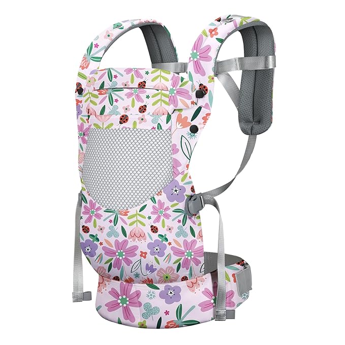 Newborn Baby Front Carrier Backpack, Toddler Baby Body Carrier, 7-66 Lbs Ergonomic Design, Lumbar Support, Lightweight