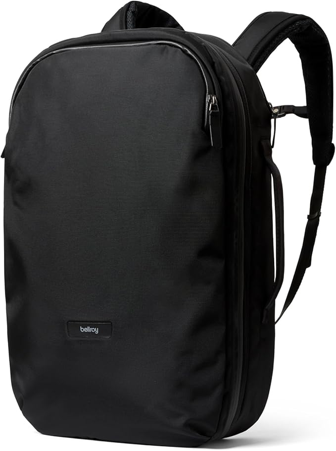 Bellroy Transit Travel Pack Pro (30–38 liter carry-on travel backpack, with laptop sleeve, RFID protection and zip bottle pocket) - Black