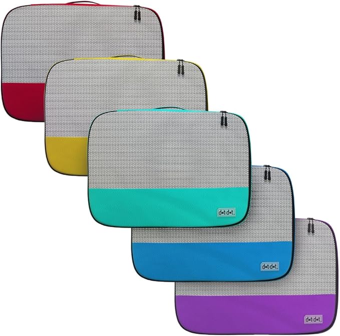 Medium Packing Cubes for Suitcases - 5 Pcs set of Packing Cubes for Travel Carry on Suitcase Organizer Bags - Travel Cubes Organizer Bags for Luggage