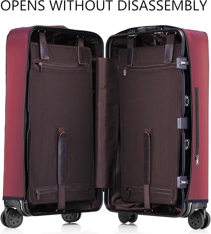 Transparent PVC Suitcase Cover, No Disassembly Required Clear Luggage Protector Suitcase Cover