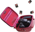Hard Camera Case Bag Compatible with Canon EOS Rebel T7/T100/T6/R50/R6 or Kodak Pixpro AZ405/AZ425/AZ255/AZ401/AZ252/AZ528 DSLR Camera,for Canon Sony Kodak Panasonic Nikon Mirrorless Camera,Red