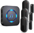 SanJie Door Sensor Chime for Door Opens, Door Entry Chime for Business/Home/Office/Store,600 FT Range,55 Chimes 5 Adjustable Volume Door Ringer Alert Alarm 1 Receivers +3 Sensors