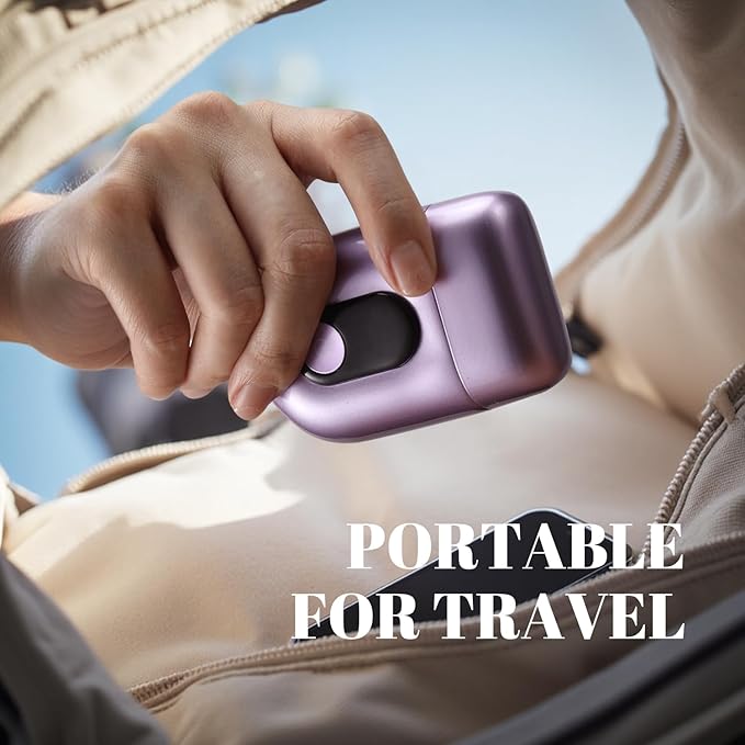 Cordless Electric Shaver for Women: Mini Electric Razors with LED Display - Rechargeable Bikini Trimmer - IPX7 Waterproof Wet Dry Face Razor for Body Pubic Leg (Purple Little)
