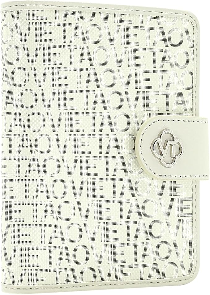 Passport Holder Wallet Bag with AirTag Holder, Card Slots Passport Solt Ticket Cash Solt, Photo Solt Sim Card Pen Slot.White