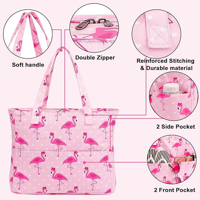 Waterproof Beach Tote Pool Bags for Women Ladies Extra Large Gym Tote Carry On Bag With Wet Compartment for Weekender Travel
