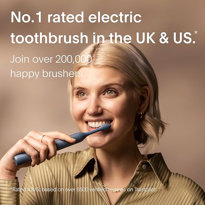 SURI Electric Toothbrush - Sustainably Designed In California. Electric Toothbrushes Adults. Durable Slim Sonic Travel Tooth Brush. 40-Day Battery