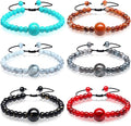 Sureio 6 Pcs Motion Sickness Bands Bracelet Anti Nausea Adjustable Wristband for Cruise Ship Essentials Seasickness Adult