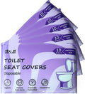 ST&JT Disposable Toilet Seat Covers - Biodegradable, Extra-Large, Eco-Friendly – Travel Toilet Seat Covers Disposable Flushable - Hygienic Protection for Adults & Kids in Public Restrooms (50 Pack)