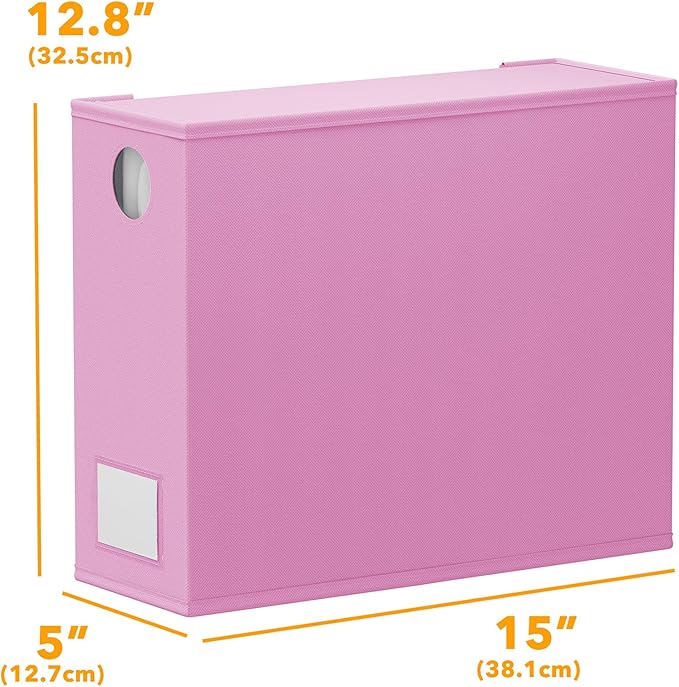 SpaceAid 12 Pack Bed Sheet Organizers and Storage, Foldable Sheet Organizer for Linen Closet, Sheets Set Folder Keeper with Window XL (Queen & King Size) Bedding Container (Pink, 12 Pack)