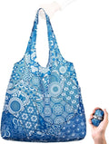 Nanobag Ultra-Lightweight Heavy Duty Foldable Tote for Women & Men, Reusable Grocery & Travel Bag, Packable Collapsible Compact Market Essential (XL Psychedelic)