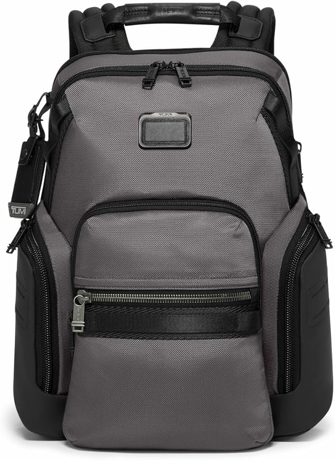TUMI - Alpha Bravo Navigation Backpack - Everyday Travel Backpack - Fits Up to 15" Laptop - 16.0" X 14.0" X 7.3" - Charcoal