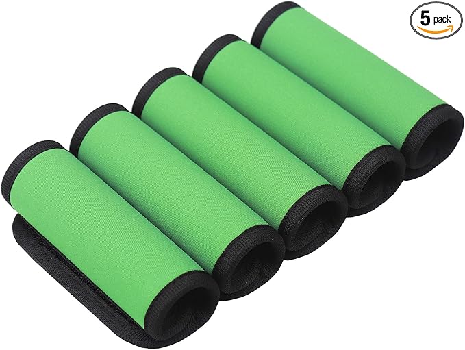 Neoprene Luggage Handle Wraps for Traveling Bright Color Luggage Tags|Handle Wraps|Handle Covers (ArmyGreen)