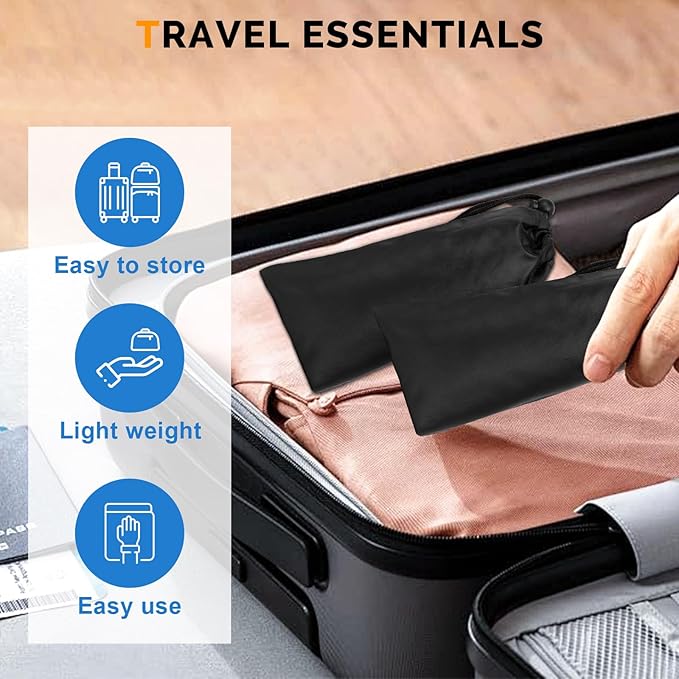 Airplane Foot Hammock,Adjustable Portable Foot Hammock for Plane Travel for Air Travel,Travel Essentials Comfy Foot Hanger Airplane Footrest(2 Set)