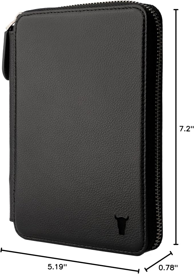 TORRO Travel Wallet – Genuine Leather Travel Organiser with Passport Holder and Detachable Cardholder